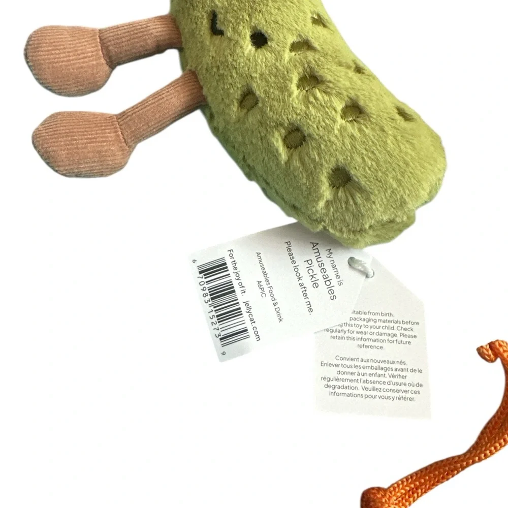 NWT- Jellycat Amuseables Pickle - Picture 3 of 8